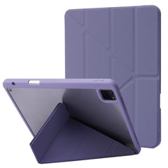 For iPad Air 13 (2025) / (2024) / Pro 12.9 (2022) (2021) (2020) Case PU Leather+TPU+Acrylic Smart Tablet Cover with Origami Stand