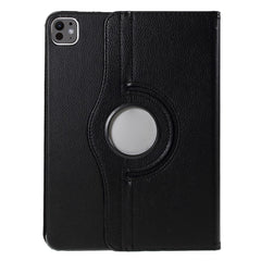 For iPad Pro 11 (2024) Case Rotating Stand PU Leather Protective Cover