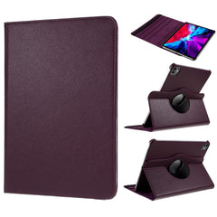 For iPad Pro 11 (2024) Case Rotating Stand PU Leather Protective Cover