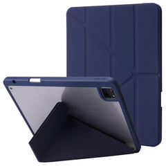 For iPad Pro 11 (2024) Case Origami Stand Leather Smart Cover with Pen Holder
