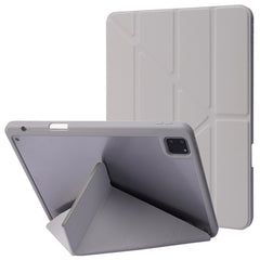 For iPad Pro 11 (2024) Case Origami Stand Leather Smart Cover with Pen Holder