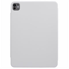 For iPad Pro 11 (2024) Tablet Cover Magnetic PU Leather Protective Case with Stand