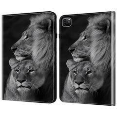 For iPad Air 13 (2025) / (2024) / Pro 12.9 (2020) / (2021) / (2022) Case Pattern PU Leather Stand Cover with Cards Slots