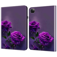 For iPad Air 13 (2025) / (2024) / Pro 12.9 (2020) / (2021) / (2022) Case Pattern PU Leather Stand Cover with Cards Slots