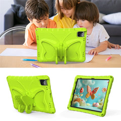 For iPad Pro 12.9-inch (2018) / (2020) / (2021) / (2022) / Air 13 (2025) / (2024) / Pro 13 (2024) Butterfly Kickstand EVA Case with Strap