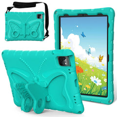 For iPad Pro 12.9-inch (2018) / (2020) / (2021) / (2022) / Air 13 (2025) / (2024) / Pro 13 (2024) Butterfly Kickstand EVA Case with Strap