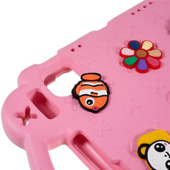 For iPad Pro 11 (2024) Case Cartoon Patterns Hand Grip Kickstand Tablet EVA Cover