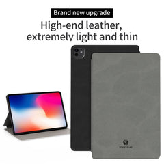 ANNYOJO For iPad Pro 11 (2024) Stand Case Anti-Shock PU Leather Tablet Cover
