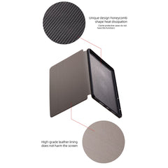 ANNYOJO For iPad Pro 11 (2024) Stand Case Anti-Shock PU Leather Tablet Cover
