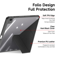 DUX DUCIS Magi Series for iPad Air 11 (2025) / (2024) / Air (2020) / (2022) Case Auto Wake / Sleep PU Leather+PC+TPU Tablet Cover