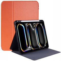 X-LEVEL For iPad Pro 11 (2024) Tablet Stand Case PU Leather+TPU Protection Cover