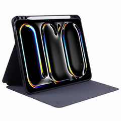 X-LEVEL For iPad Pro 11 (2024) Tablet Stand Case PU Leather+TPU Protection Cover