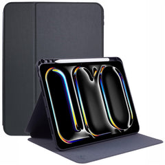 X-LEVEL For iPad Pro 11 (2024) Tablet Stand Case PU Leather+TPU Protection Cover