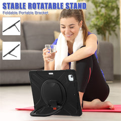 Coque en PC et silicone avec béquille pour iPad Air 13 (2025) / (2024) / Pro 12.9 (2022) / (2021) / (2020) / (2018) 