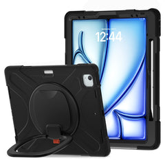Coque en PC et silicone avec béquille pour iPad Air 13 (2025) / (2024) / Pro 12.9 (2022) / (2021) / (2020) / (2018) 