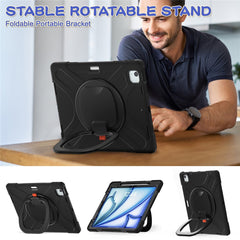 Coque en PC et silicone avec béquille pour iPad Air 13 (2025) / (2024) / Pro 12.9 (2022) / (2021) / (2020) / (2018) 