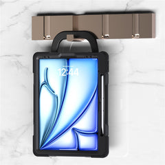 Coque en PC et silicone avec béquille pour iPad Air 13 (2025) / (2024) / Pro 12.9 (2022) / (2021) / (2020) / (2018) 