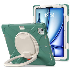 Coque en PC et silicone avec béquille pour iPad Air 13 (2025) / (2024) / Pro 12.9 (2022) / (2021) / (2020) / (2018) 