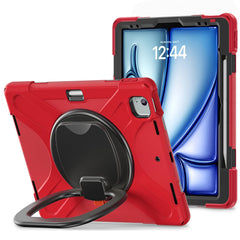 Coque en PC et silicone avec béquille pour iPad Air 13 (2025) / (2024) / Pro 12.9 (2022) / (2021) / (2020) / (2018) 