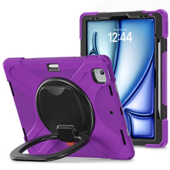 Coque en PC et silicone avec béquille pour iPad Air 13 (2025) / (2024) / Pro 12.9 (2022) / (2021) / (2020) / (2018) 