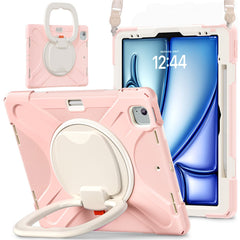 For iPad Air 13 (2025) / (2024) / Pro 12.9 (2022) / (2021) / (2020) / (2018) Case Tablet Cover with Shoulder Strap