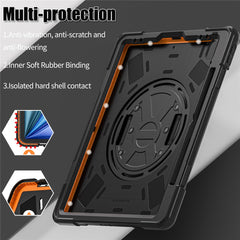 For iPad Air 13 (2025) / (2024) / Pro 12.9 (2022) / (2021) / (2020) / (2018) Case PC+Silicone Tablet Cover Adsorption Pen Slot