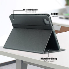 Für iPad Air 13 (2025) / (2024) / Pro 13 (2024) / Pro 12.9 (2022) / (2021) / (2020) / (2018) Ledertasche Tablet-Abdeckung 