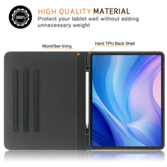 Für iPad Air 13 (2025) / (2024) / Pro 13 (2024) / Pro 12.9 (2022) / (2021) / (2020) / (2018) Ledertasche Tablet-Abdeckung 