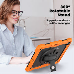 For iPad Air 13 (2025) / (2024) Case PC+Silicone Dust-Proof Tablet Cover with PET Screen Protector / Shoulder Strap
