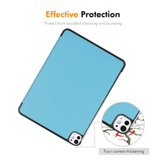 ENKAY HAT PRINCE For iPad Pro 11 (2024) Trifold Stand Cover PU Leather+PC Tablet Case