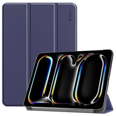 ENKAY HAT PRINCE For iPad Pro 11 (2024) Trifold Stand Cover PU Leather+PC Tablet Case