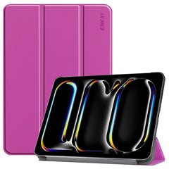 ENKAY HAT PRINCE For iPad Pro 11 (2024) Trifold Stand Cover PU Leather+PC Tablet Case