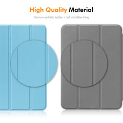 ENKAY HAT PRINCE For iPad Pro 11 (2024) Tri-Fold Stand Tablet Case PU Leather+TPU Smart Cover with Pencil Holder