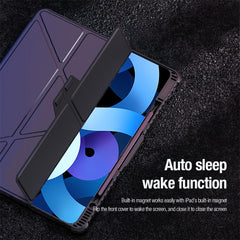 NILLKIN Bumper Leather Case Pro for iPad Air 13 (2025) / (2024) / Pro 12.9 (2020) (2021) (2022) Tablet Cover Anti-Fall Auto Wake / Sleep Case