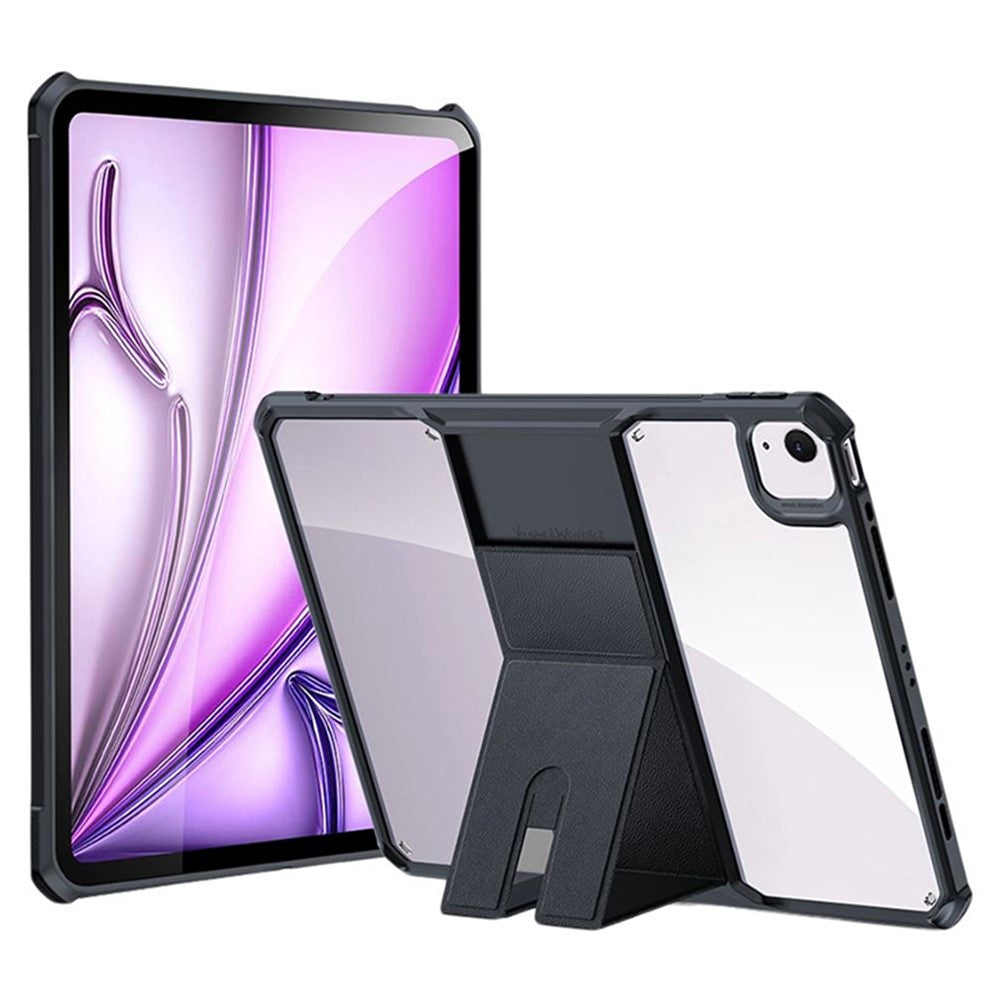 XUNDD Für iPad Air 13 (2025) / (2024) / Pro 12,9 (2020) / (2021) / (2022) fall Leder Kickstand TPU + PC Airbag Schutz Tablet Abdeckung 