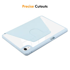 ENKAY HAT PRINCE For iPad Air 11 (2025) / (2024) Case Auto Wake / Sleep Acrylic Clear Back Leather Tablet Cover