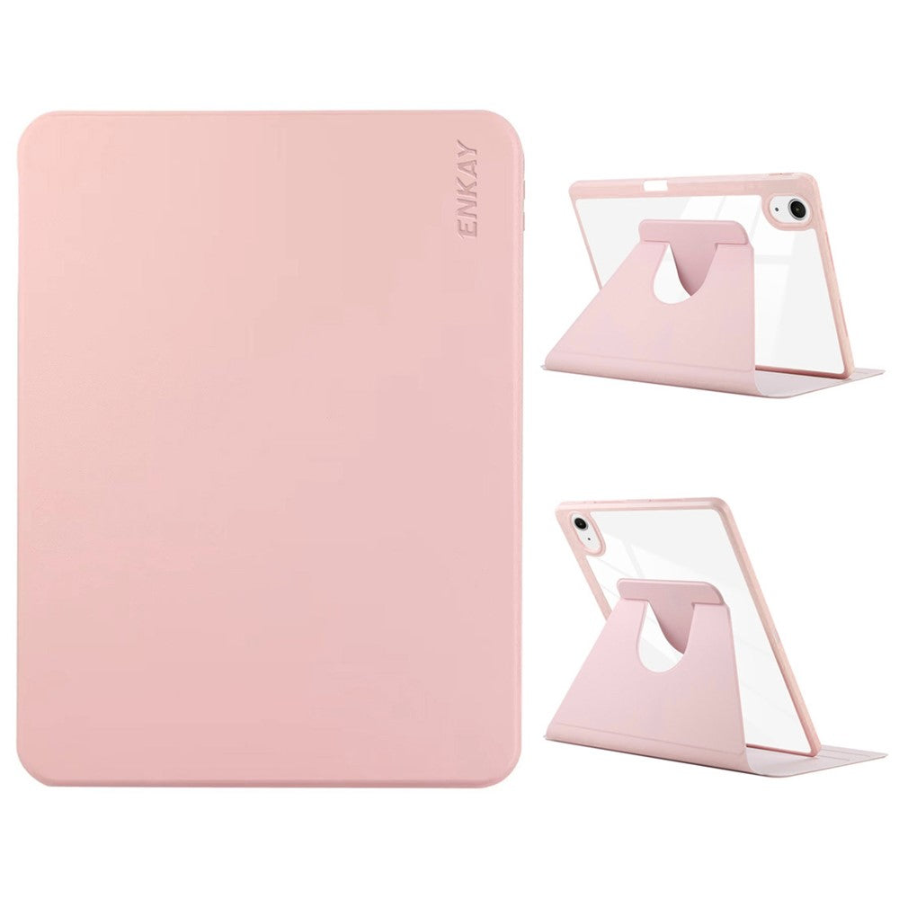 ENKAY HAT PRINCE For iPad Air 11 (2025) / (2024) Case Auto Wake / Sleep Acrylic Clear Back Leather Tablet Cover