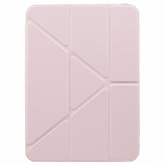 MUTURAL For iPad Pro 11 (2024) Case PU Leather Clear Back Tablet Cover with Pencil Holder Origami Standing