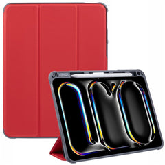 MUTURAL For iPad Pro 11 (2024) Case Smart Leather Tablet Cover with Pencil Holder Tri-Fold Stand