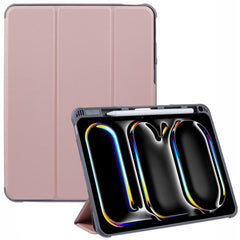MUTURAL For iPad Pro 11 (2024) Case Smart Leather Tablet Cover with Pencil Holder Tri-Fold Stand