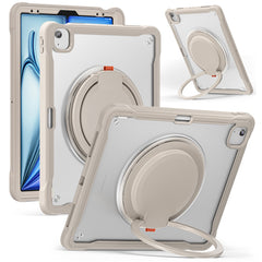Für iPad Air 13 (2025) / (2024) / Pro 12.9 (2022) / (2021) / (2020) / (2018) Hülle Drehständer PC+TPU+Silikon Tablet Cover 