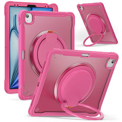 Für iPad Air 13 (2025) / (2024) / Pro 12.9 (2022) / (2021) / (2020) / (2018) Hülle Drehständer PC+TPU+Silikon Tablet Cover 
