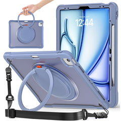 For iPad Air 13 (2025) / (2024) / Pro 12.9 (2022) / (2021) / (2020) / (2018) Case Rotary Kickstand Cover with Shoulder Strap