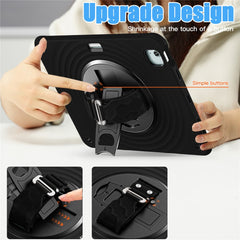 For iPad Air 13 (2025) / (2024) / Pro 12.9 (2022) / (2021) / (2020) / (2018) Case Kickstand TPU+PC+Silicone Tablet Cover