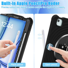 For iPad Air 13 (2025) / (2024) / Pro 12.9 (2022) / (2021) / (2020) / (2018) Case Kickstand TPU+PC+Silicone Tablet Cover
