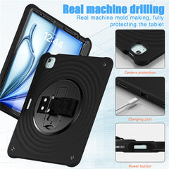 For iPad Air 13 (2025) / (2024) / Pro 12.9 (2022) / (2021) / (2020) / (2018) Case Kickstand TPU+PC+Silicone Tablet Cover