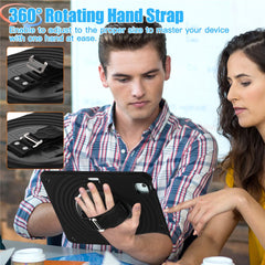 For iPad Air 13 (2025) / (2024) / Pro 12.9 (2022) / (2021) / (2020) / (2018) Case Kickstand TPU+PC+Silicone Tablet Cover
