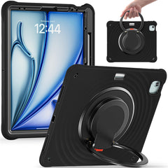Für iPad Air 13 (2025) / (2024) / Pro 12.9 (2022) / (2021) / (2020) / (2018) Hülle mit Ständer, PC+Silikon+TPU-Tablet-Abdeckung 