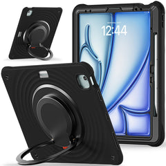 Für iPad Air 13 (2025) / (2024) / Pro 12.9 (2022) / (2021) / (2020) / (2018) Hülle mit Ständer, PC+Silikon+TPU-Tablet-Abdeckung 