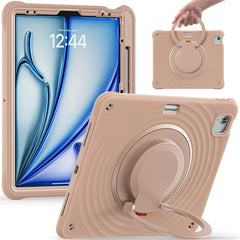 Für iPad Air 13 (2025) / (2024) / Pro 12.9 (2022) / (2021) / (2020) / (2018) Hülle mit Ständer, PC+Silikon+TPU-Tablet-Abdeckung 